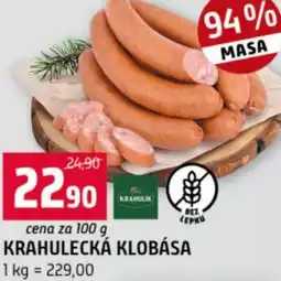 Terno Krahulecká klobása nabídka