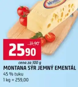 Terno Montana sýr jemný ementál nabídka