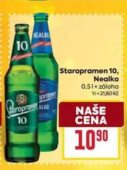 Billa Staropramen Nealko 0,5l nabídka