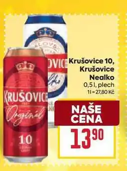 Billa Krušovice 10 0,51, plech nabídka