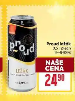 Billa Proud ležák 0,51, plech nabídka
