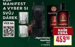 Billa Jägermeister Manifest 0,5l nabídka