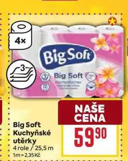 Billa Big Soft Kuchyňské utěrky 4 role nabídka