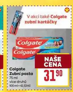 Billa Colgate Zubní pasta 75 ml nabídka