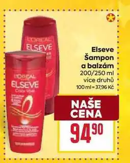 Billa Elseve Šampon a balzám 200/250 ml nabídka
