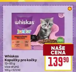 Billa Whiskas Junior Kapsičky pro kočky 12x 85 g nabídka