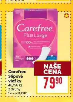Billa Carefree Slipové vložky 48/56 ks nabídka