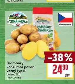Billa Brambory konzumní pozdní varný typ B balení, 2 kg nabídka