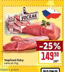 Billa Vepřové řízky cena za 1kg nabídka