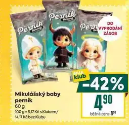 Billa Mikulášský baby perník 60 g nabídka