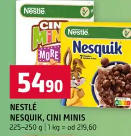 Terno Nestlé nesquik, cini minis nabídka