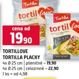 Terno Tortillove tortilla placky nabídka