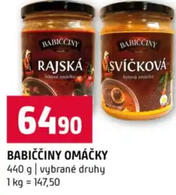 Terno Babiččiny omáčky nabídka