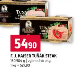 Terno F. j. kaiser tuňák steak nabídka