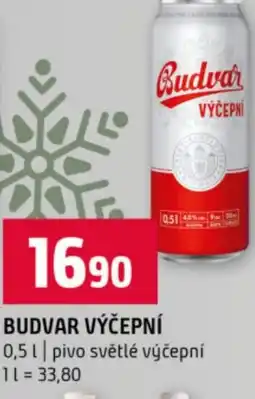Terno Budvar výčepní nabídka