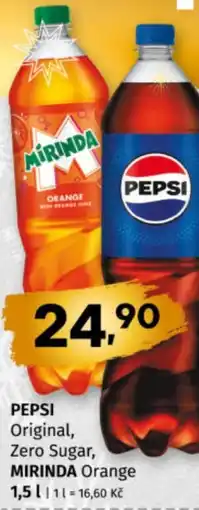 Terno PEPSI Original, Zero Sugar, MIRINDA Orange nabídka