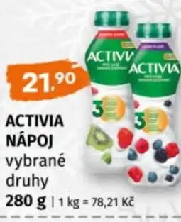 Terno Activia nápoj nabídka