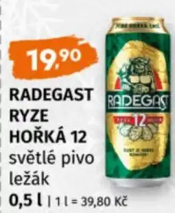 Terno Radegast ryze hořká 12 světlé pivo ležák nabídka