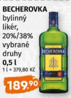 Terno Becherovka bylinný likér,20%,38% nabídka