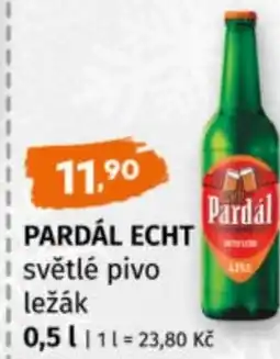 Terno Pardál echt světlé pivo ležák nabídka