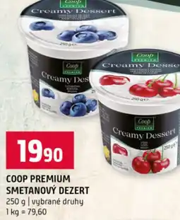 Terno Coop premium smetanový dezert nabídka