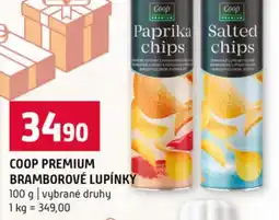 Terno Coop premium bramborové lupínky nabídka