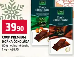 Terno Coop premium hořká čokoláda nabídka