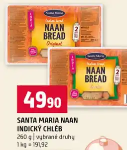 Terno Santa maria naan indický chléb nabídka
