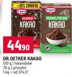 Terno Dr.oetker kakao nabídka
