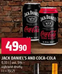 Terno Jack daniel's and coca-cola nabídka