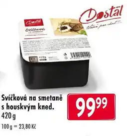 Qanto Dostal Svíčková na smetaně houskvým kned. nabídka