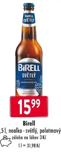 Qanto Birell nealko - světlý, polotmavý nabídka