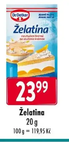 Qanto Dr.Oetker Želatina nabídka
