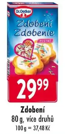 Qanto Dr.Oetker Zdobení nabídka