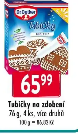 Qanto Dr.Oetker Tubičky na zdobení nabídka