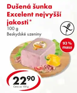 CBA Dušená šunka Excelent nejvyšší jakosti nabídka