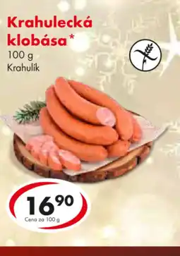 CBA Krahulecká klobása nabídka