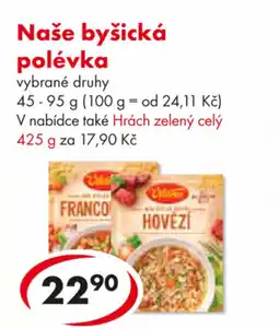 CBA Naše byšická polévka nabídka