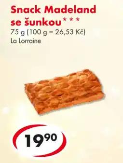 CBA Snack Madeland se šunkou nabídka