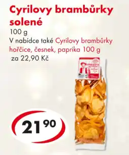 CBA Cyrilovy brambůrky solené nabídka