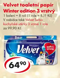 CBA Velvet toaletní papír Winter edition 3 vrstvý nabídka