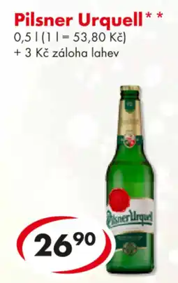 CBA Pilsner Urquell nabídka