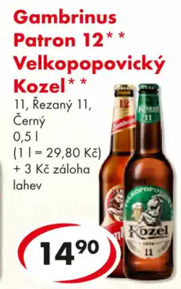 CBA Gambrinus Patron 12* Velkopopovický Kozel nabídka