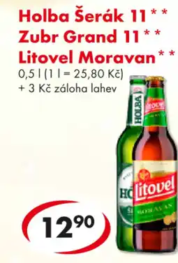 CBA Holba šerák 11* Zubr Grand 11* Litovel Moravan nabídka