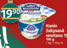 COOP TIP Kunín Zakysaná smetana 15% nabídka