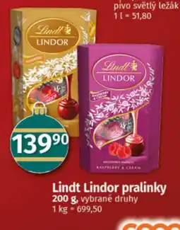 COOP TIP Lindt Lindor pralinky nabídka