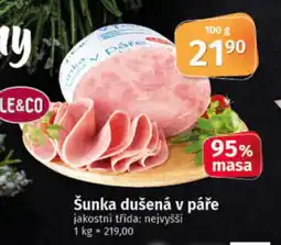 COOP TIP Šunka dušená v páře nabídka