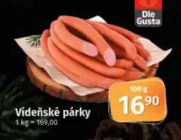 COOP TIP Vídeňské párky nabídka