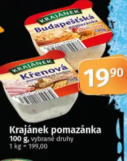COOP TIP Krajánek pomazánka nabídka