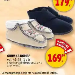 Penny Market OBUV NA DOMA, 1 pár nabídka